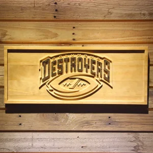 Columbus Destroyers Wood Sign - Legacy Edition