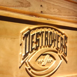 Columbus Destroyers Wood Sign - Legacy Edition