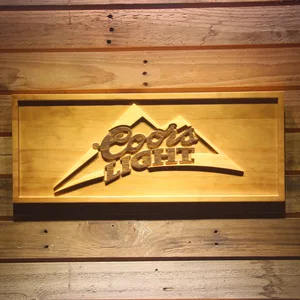 Coors Light Mountain Wood Sign