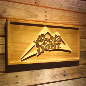Coors Light Mountain Wood Sign