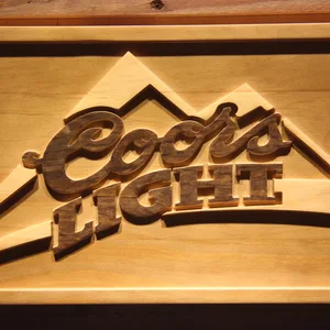 Coors Light Mountain Wood Sign