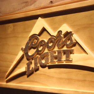 Coors Light Mountain Wood Sign