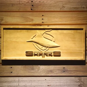 Cronulla-Sutherland Sharks Wood Sign