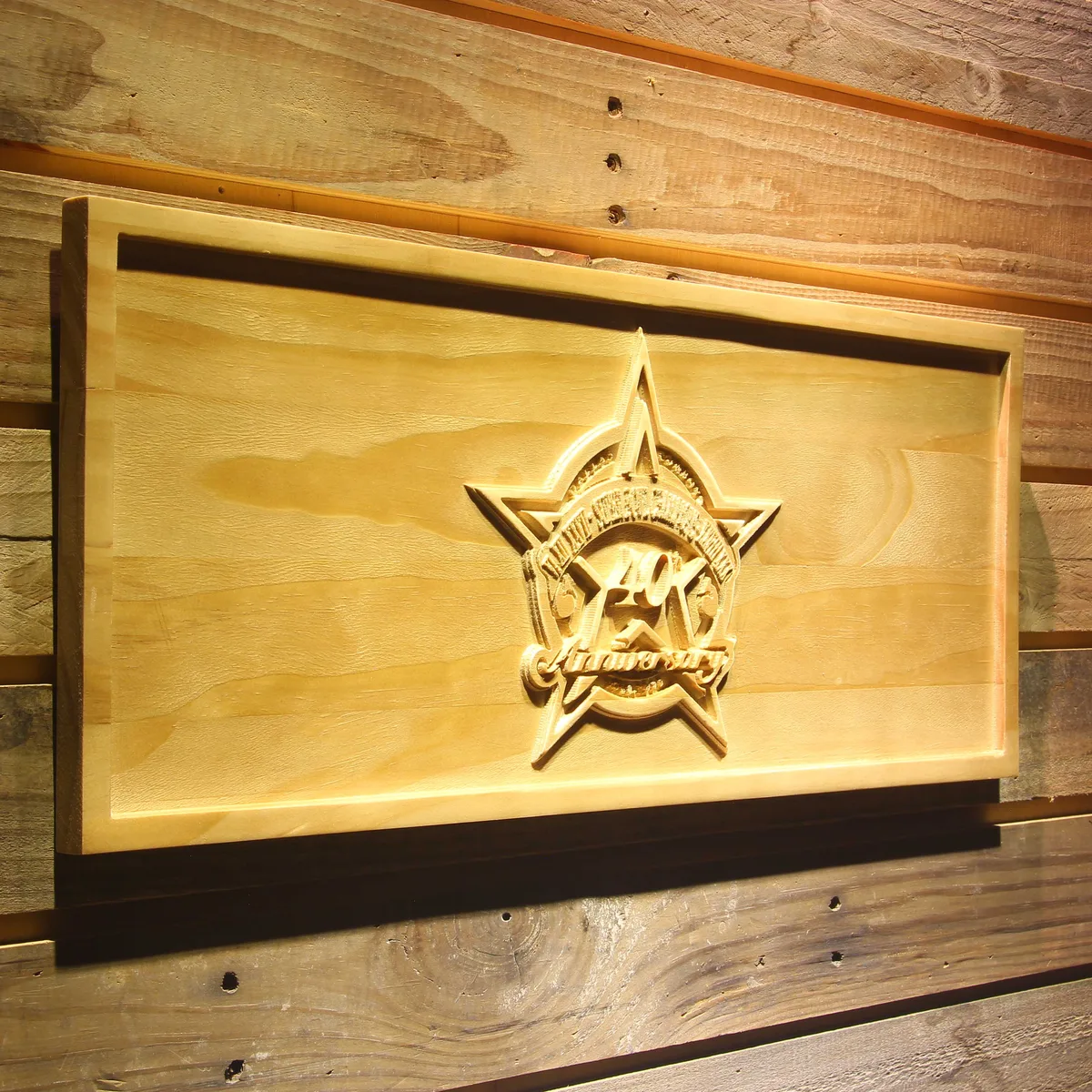 Dallas Cowboys 40th Anniversary Logo Wood Sign - Legacy Edition