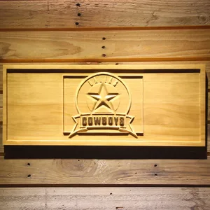 Dallas Cowboys Badge 2 Wood Sign