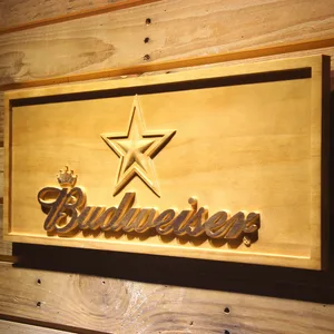 Dallas Cowboys Budweiser Wood Sign