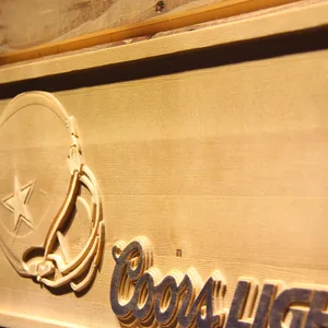 Dallas Cowboys Coors Light Helmet Wood Sign
