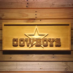 Dallas Cowboys Star Wood Sign