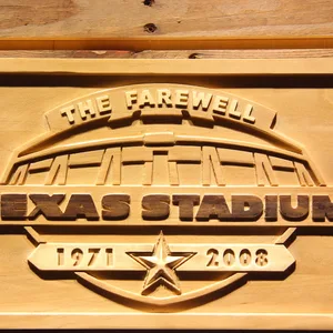 Dallas Cowboys Texas Stadium The Farewell Wood Sign - Legacy Edition