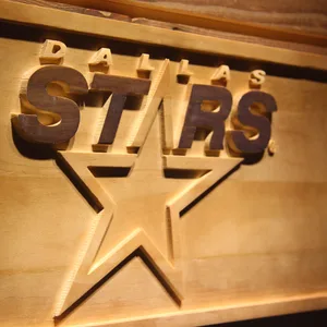 Dallas Stars Wood Sign - Legacy Edition