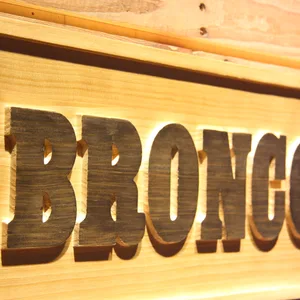 Denver Broncos 1968-1996 Logo Wood Sign - Legacy Edition