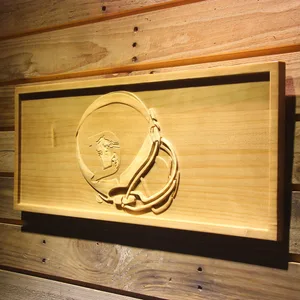 Denver Broncos 1975-1996 Helmet Wood Sign - Legacy Edition
