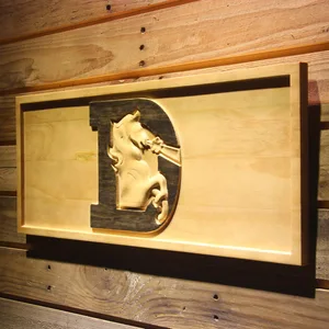 Denver Broncos 1993-1996 Logo Wood Sign - Legacy Edition