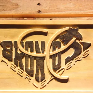Denver Broncos Cheerleaders Logo Wood Sign