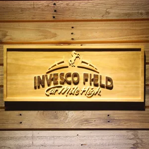 Denver Broncos Invesco Field Wood Sign - Legacy Edition