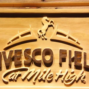 Denver Broncos Invesco Field Wood Sign - Legacy Edition
