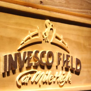 Denver Broncos Invesco Field Wood Sign - Legacy Edition
