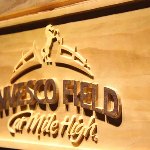 Denver Broncos Invesco Field Wood Sign - Legacy Edition