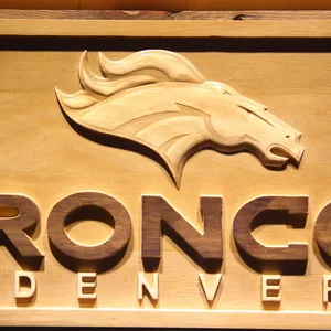 Denver Broncos Wood Sign