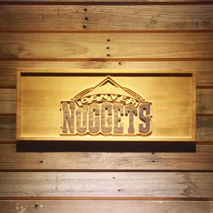 Denver Nuggets Wood Sign
