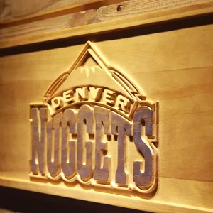 Denver Nuggets Wood Sign