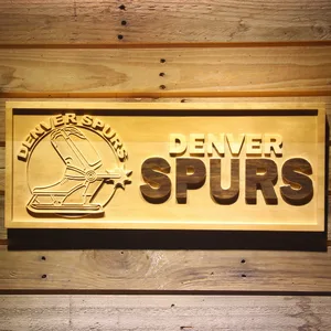 Denver Spurs Wood Sign - Legacy Edition