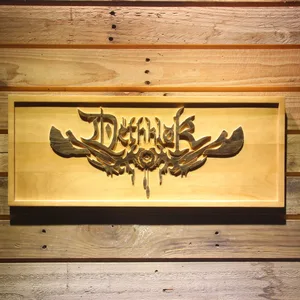 Dethklok Wood Sign