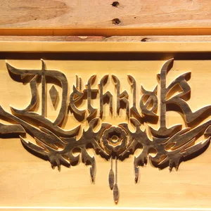Dethklok Wood Sign