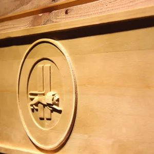 Detroit Lions 1961-1969 Circle Wood Sign - Legacy Edition