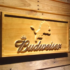 Detroit Lions Budweiser Wood Sign