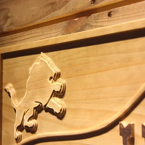 Detroit Lions Split Wood Sign