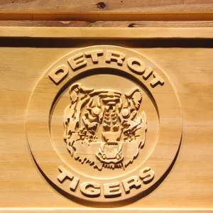 Detroit Tigers 12 Wood Sign - Legacy Edition
