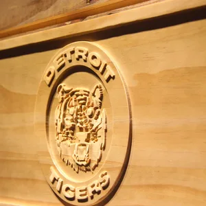 Detroit Tigers 12 Wood Sign - Legacy Edition