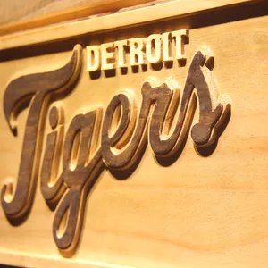 Detroit Tigers 3 Wood Sign