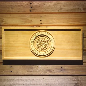 Detroit Tigers 5 Wood Sign - Legacy Edition