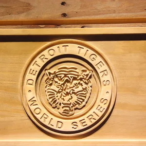 Detroit Tigers 5 Wood Sign - Legacy Edition
