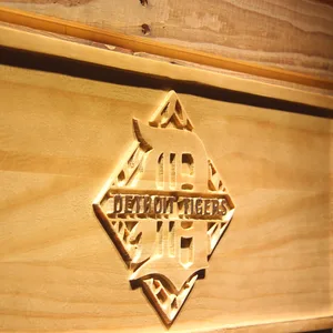 Detroit Tigers 7 Wood Sign - Legacy Edition