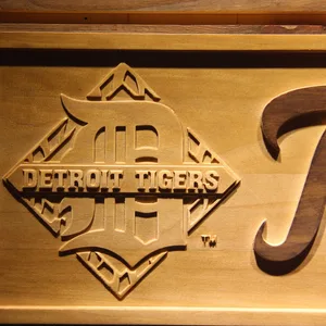 Detroit Tigers Wood Sign