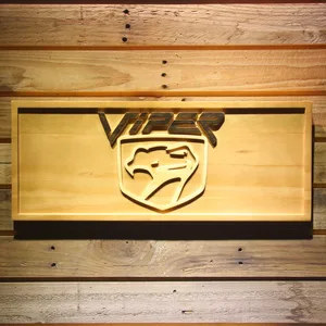 Dodge Viper Wood Sign