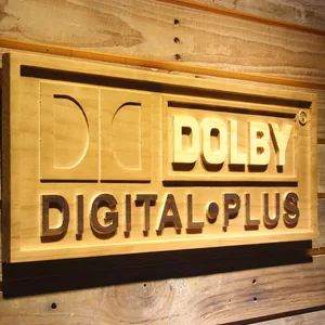 Dolby Digital Plus Wood Sign