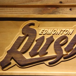 Edmonton Rush Wood Sign - Legacy Edition