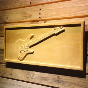 Fender Stratocaster Wood Sign