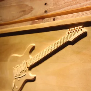 Fender Stratocaster Wood Sign