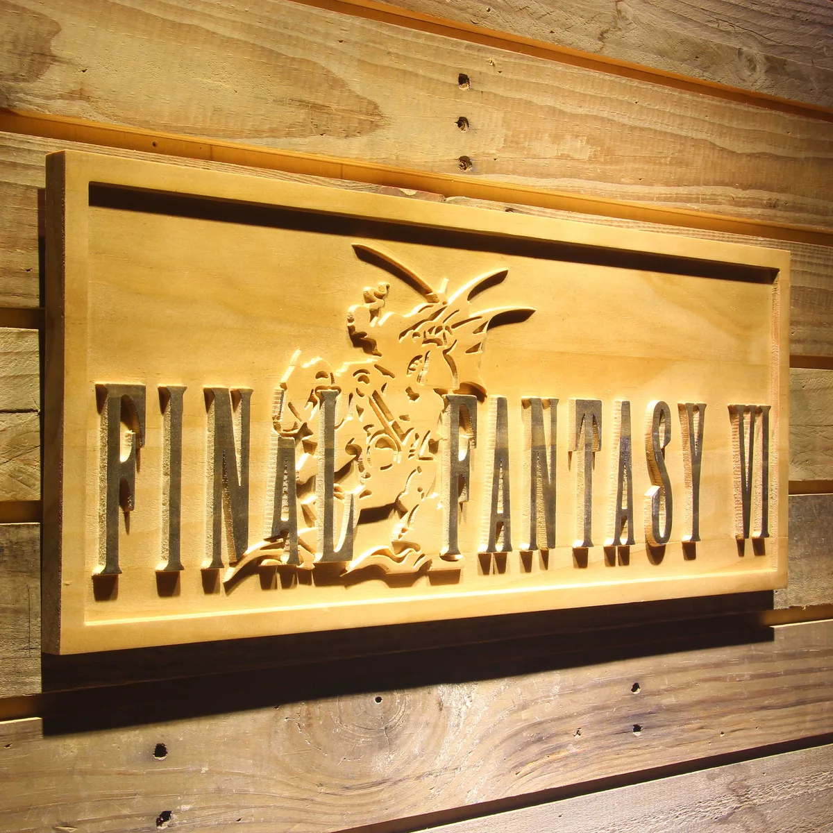 Final Fantasy VI Wood Sign