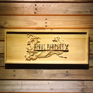 Final Fantasy X Wood Sign