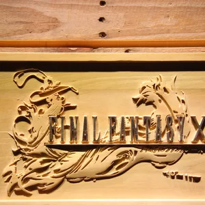 Final Fantasy X Wood Sign