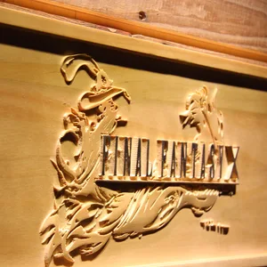 Final Fantasy X Wood Sign