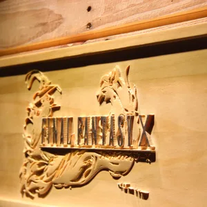 Final Fantasy X Wood Sign