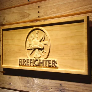 Fire Fighter Wood Sign