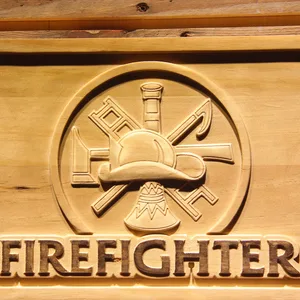 Fire Fighter Wood Sign